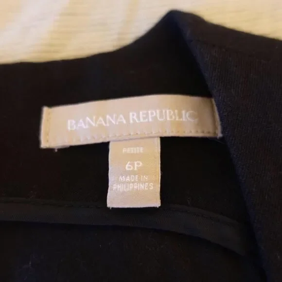 Banana Republic Black Square-Neck Structured Dress - Picture 3 of 6